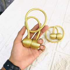 2PCS/Pair Magnetic Curtain Tiebacks (Golden)