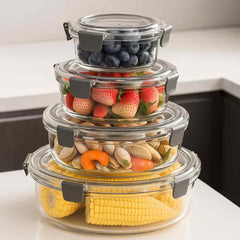 4 Pc Clear food container Set