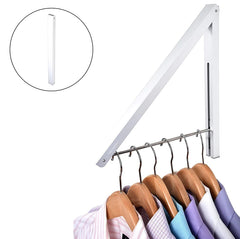Wall Mount Retractable Clothes Rack