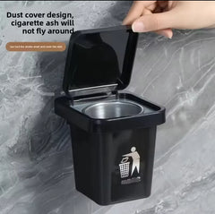 Wall Mounted Ashtray With Lid