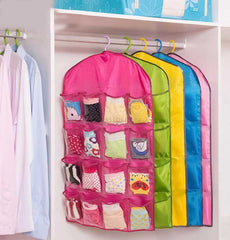 16 Pockets Wardrobe Hanging Closet Organizer
