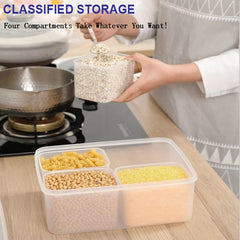 4 Partition Airtight Food Storage Containers