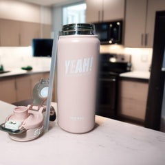 Thermos Water Bottle -Light Pink