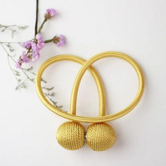 2PCS/Pair Magnetic Curtain Tiebacks (Golden)