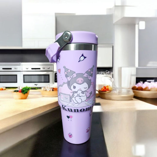 Stainless steel thermos cup -Purple
