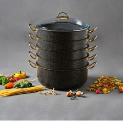 5 Layer Marble Coating Steamer Pot 30cm