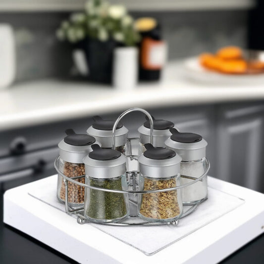Spice Jar 7pc Set With Stand