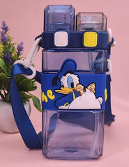 Two-Compartment Water Bottle-Blue