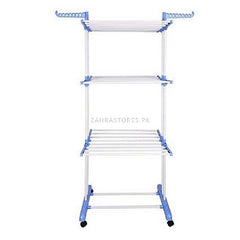 3 Layer Clothes Drying Racks-Blue