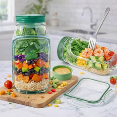 Plastic Sealed Storage Salad Jar