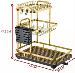 3-Tier Detachable Dish Drying Rack