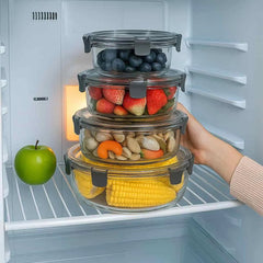 4 Pc Clear food container Set