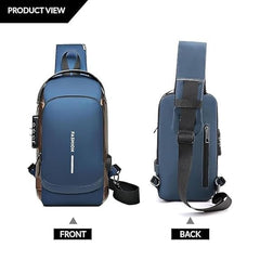 Anti-Theft Sling Cross Body Travel Bag (Black)