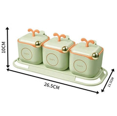 3 Pcs Seasoning Jars Spice Container