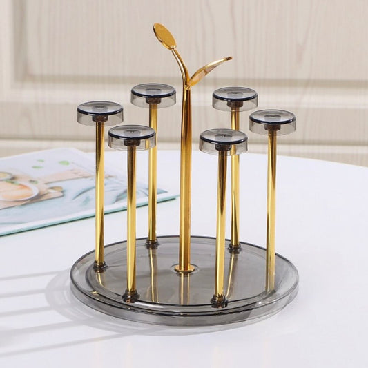 6 Hook Metal Glass Holder