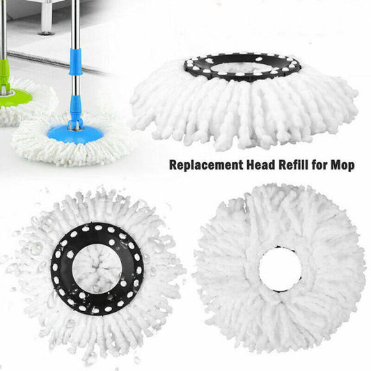 360° Spin Round Mop Head-1Pc