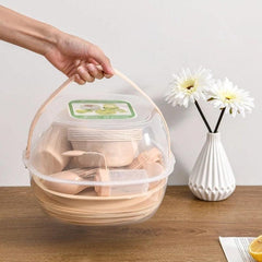 48 Pcs Outdoor Set Plastic Tableware Set-Skin