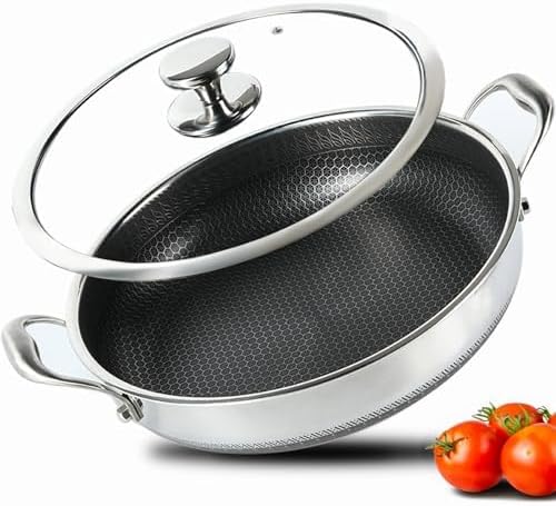 Double Handle Laser Coating Wok-32cm