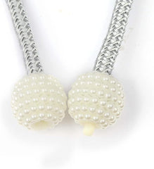 2 Pcs Curtain Holders Punch-Free Thick Rope