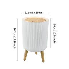 Trash Can with Press Lid -7L