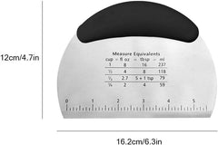 Stainless Steel Dough Scrapper (D-Shape)