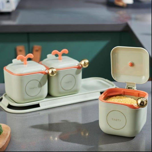 3 Pcs Seasoning Jars Spice Container