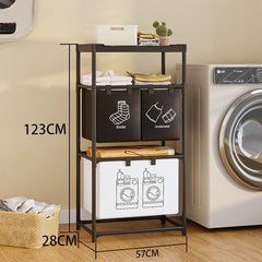 3 Tier Laundry Sorter Shelf