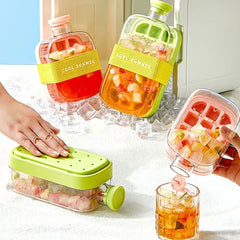 Ice Cube Bottle with Straw