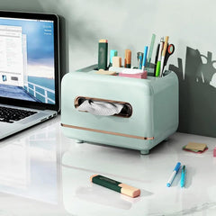 Tissue Box with Magnetic Opening-Sky Blue