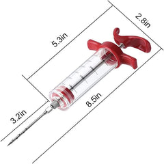 Marinade Injector Syringe-Red