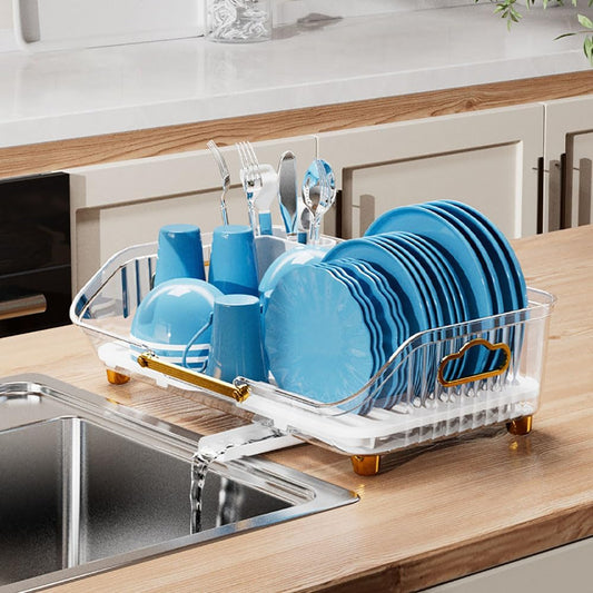Acrylic Dish Drying Rack-White