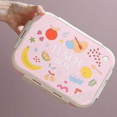 Stainless Steel Lunch Box-Pink