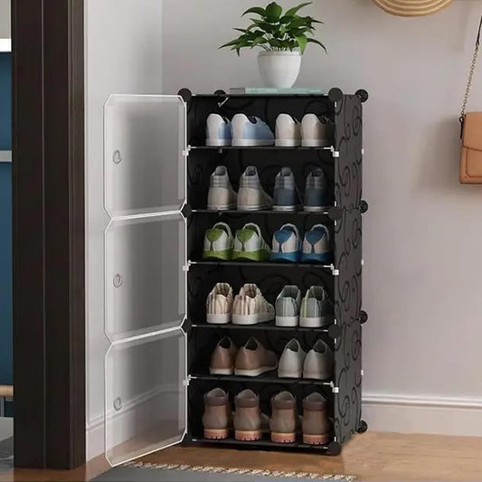 6 Step with 3 Door Shoe Organizer