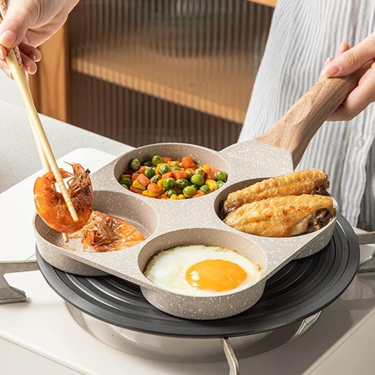 4 Slot Non-Stick Frying Pan