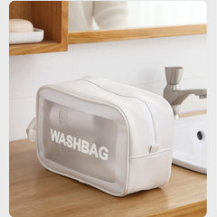 Wash Bag Makeup Travel Pouch White (S)