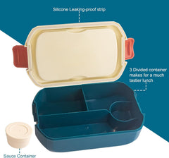 2 Pcs Lunch Box & Bottle Set-Dark Green
