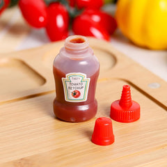 2 Pcs Mini Ketchup Bottles