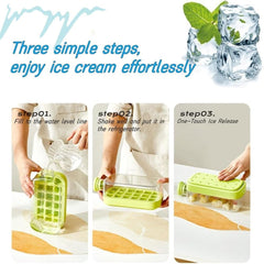 Ice Cube Bottle with Straw