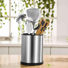 Stainless Steel Rotating Utensil Holder