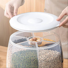 Rotating Grain Storage Container