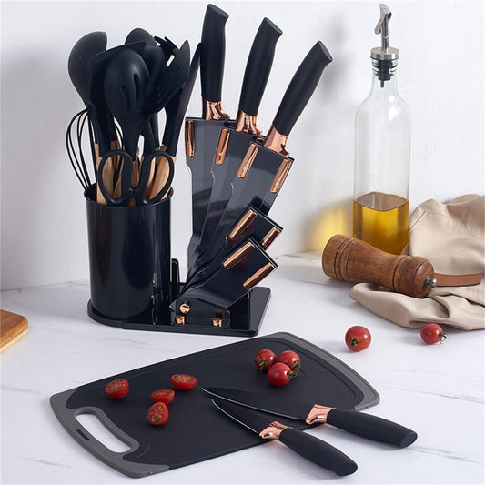 19 Pcs Kitchen Utensils Set-Black