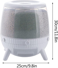 Rotating Grain Storage Container