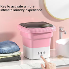 Foldable Washing Machine-Pink
