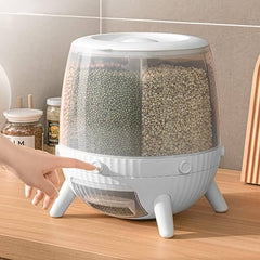 Rotating Grain Storage Container