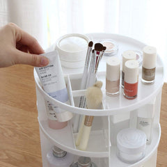 360 Degree Makeup Organizer-White