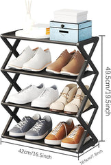 4 Layer Shoe Storage Shelf-White