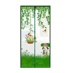 Printed Magnetic Mosquito Net -Green