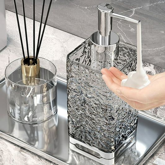 Luxury Transparent Hand Sanitizer Bottle-Square