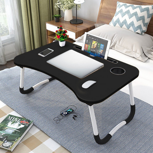 Portable Folding Laptop Table-Black