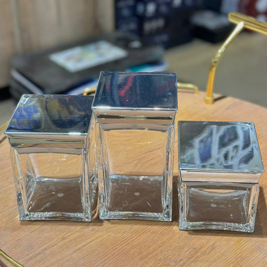 3 Piece Acrylic Jar Set D-2